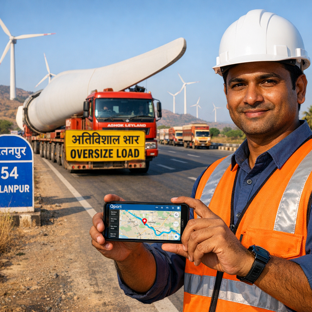 Qport wind turbine logistics in action 1